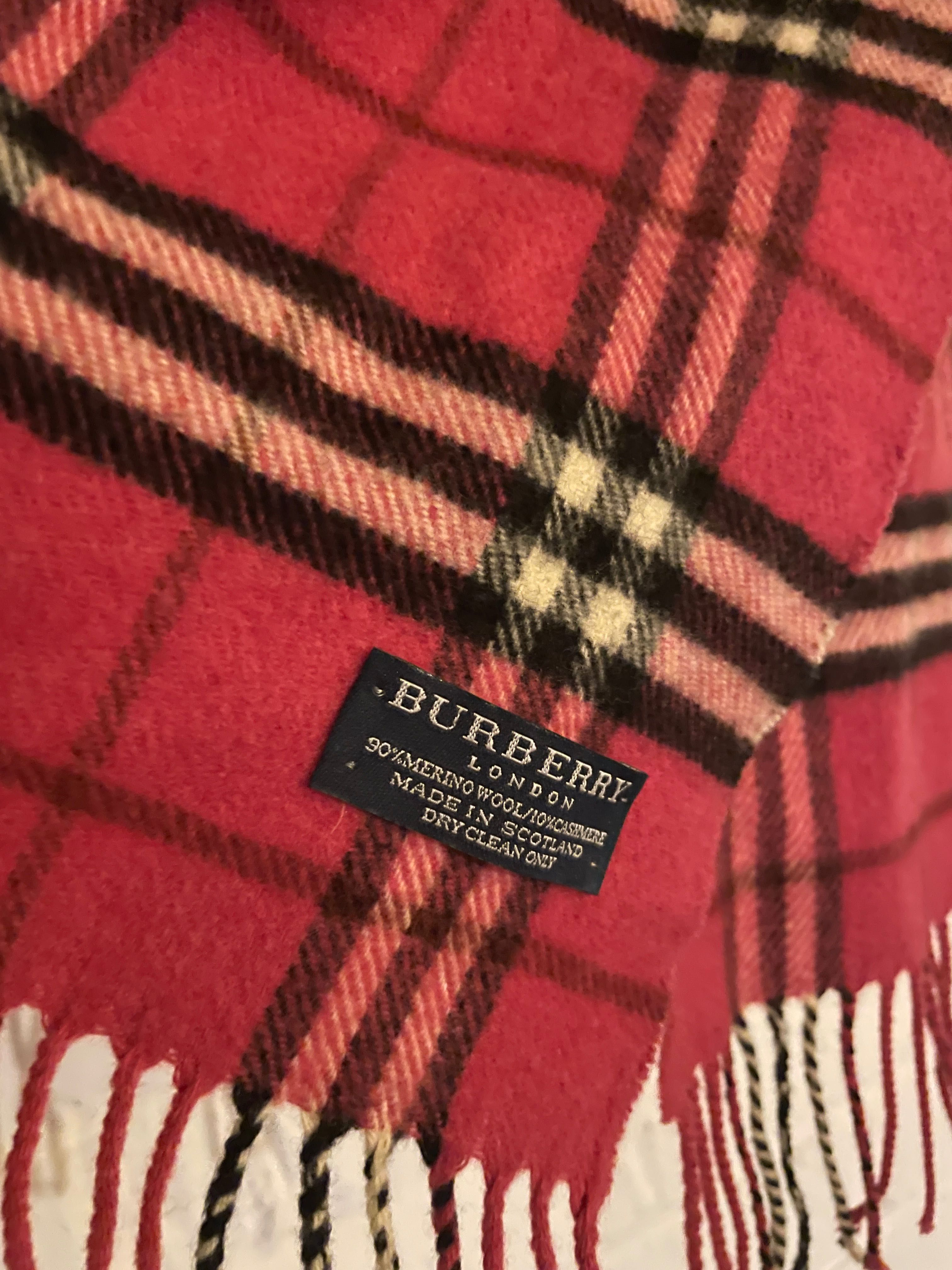 Burberry London szal szalik oryginał 90% wełna jagnięca 10% kaszmir