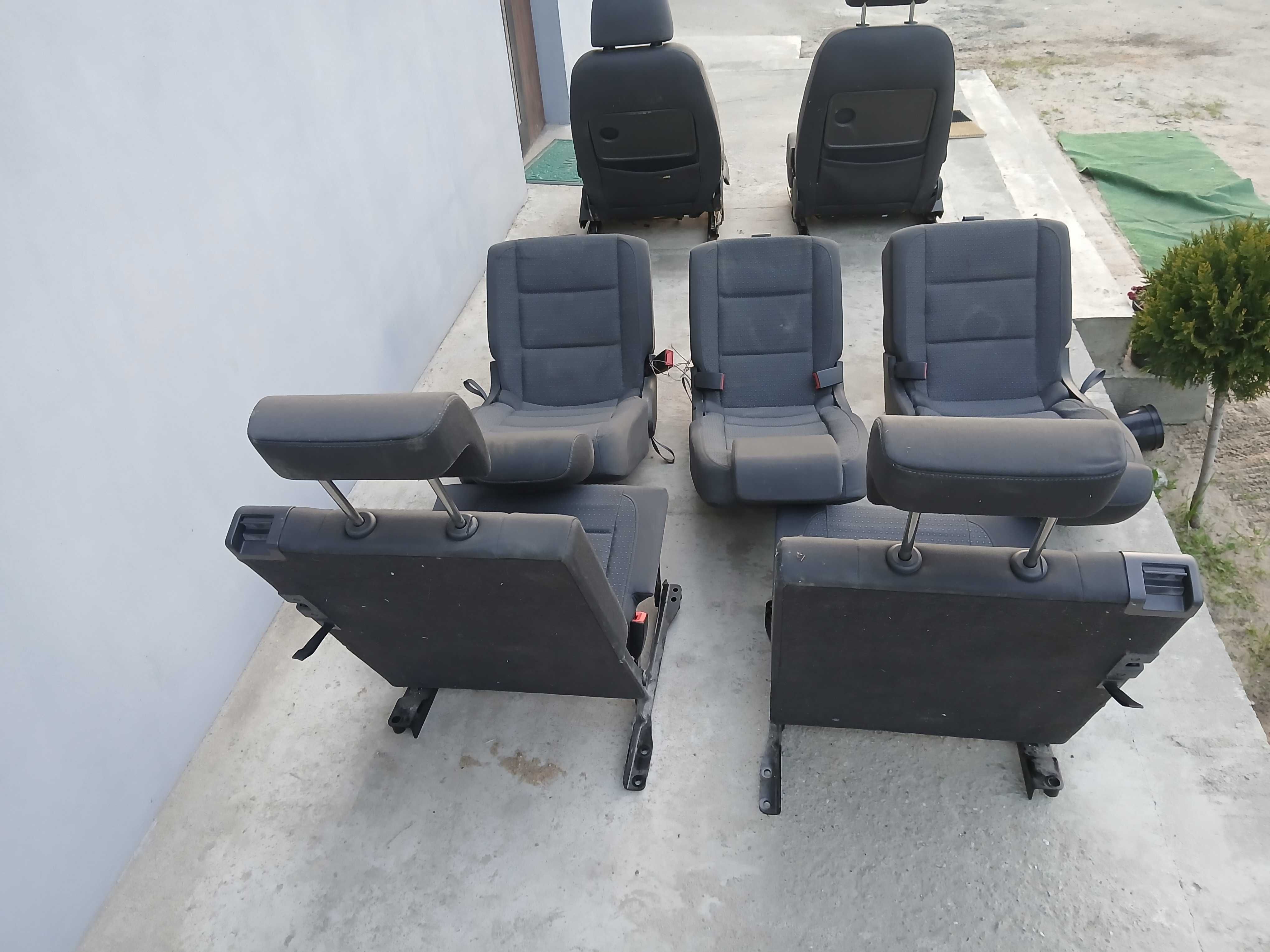 vw touran komplet foteli 7 osobowe