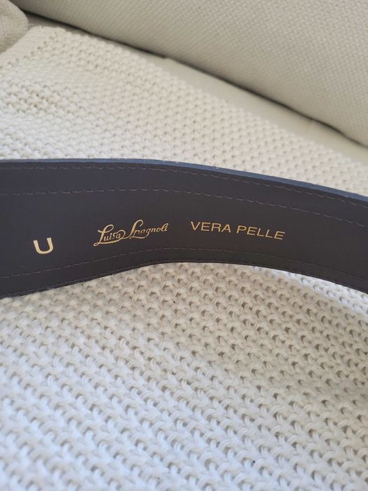 Pasek damski, skorzany, braz, LUISA SPAGNOLI, 94 cm