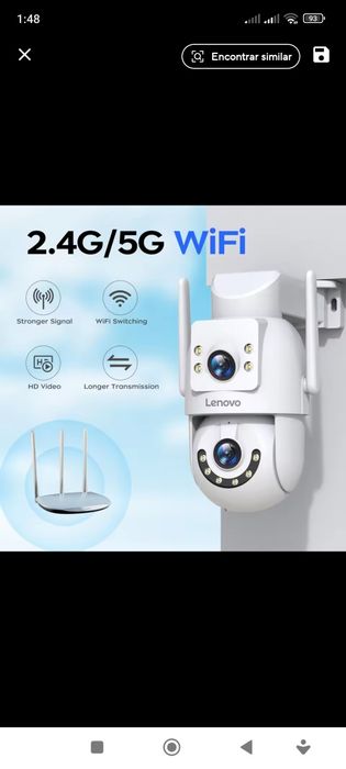 Câmera segurança Lenovo 4k wifi 5G Detecção de movimento Alto-falante