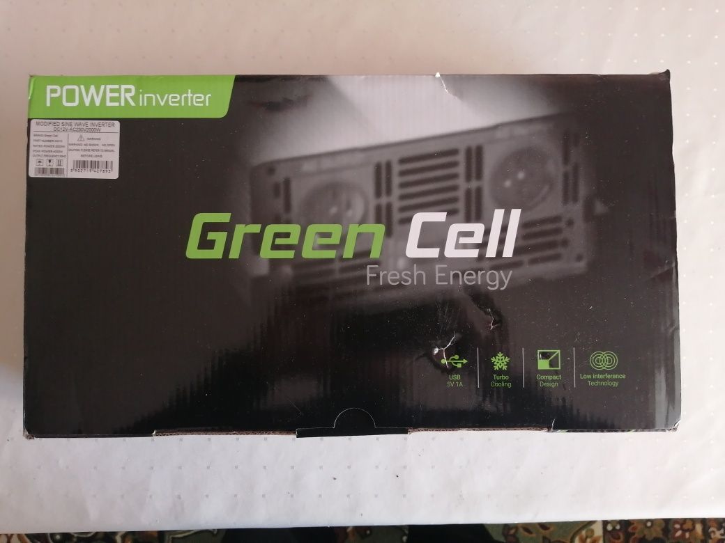 Перетворювач Green Cell 12V / 230V 2000W / 4000W Mod sine