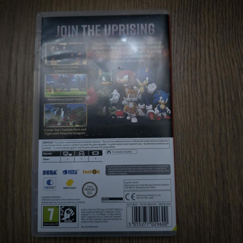Sonic forces Switch