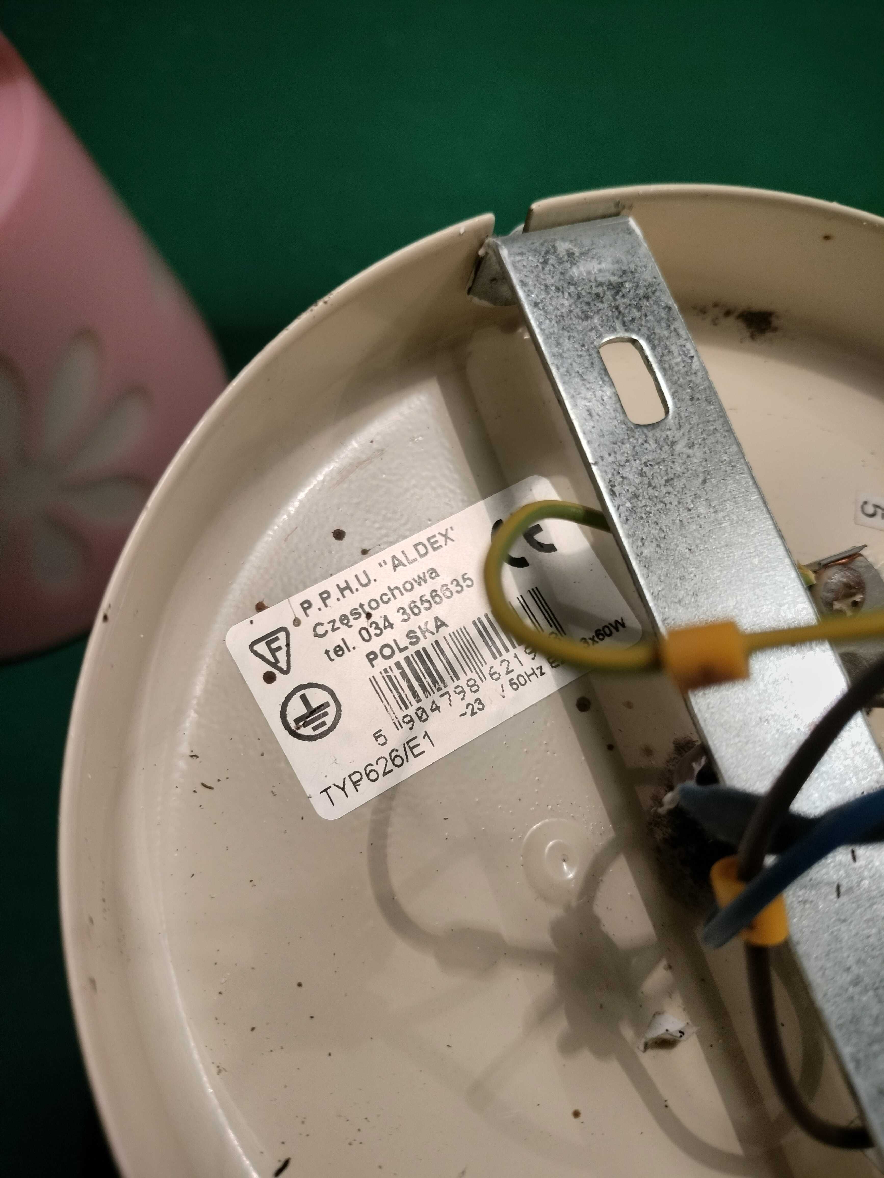 Żyrandol różowy kwiaty Aldex lampa sufitowa