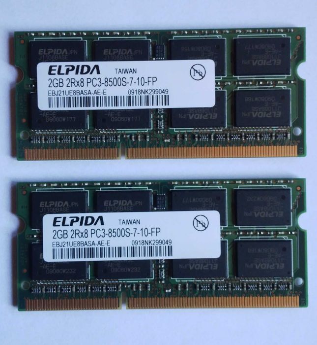 Pamięć do laptopa 4GB 8500S 7-10-FP (2x2GB) DDR3 PC3