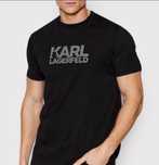 Мужские футболки Karl Lagerfeld черная белая унисекс карл лагерфильд