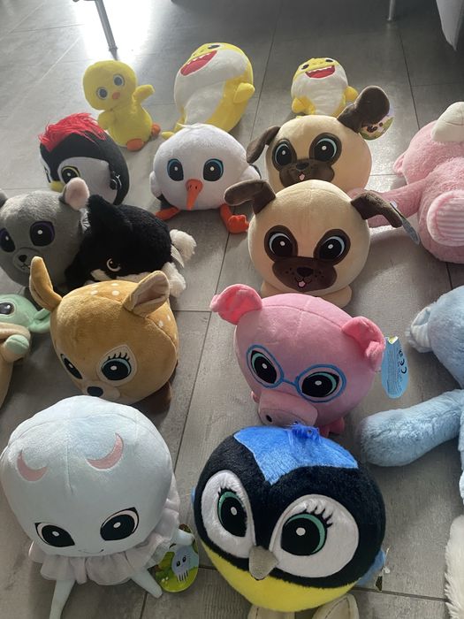 Zestaw pluszakow maskotek - uzywane i nowe z metkami