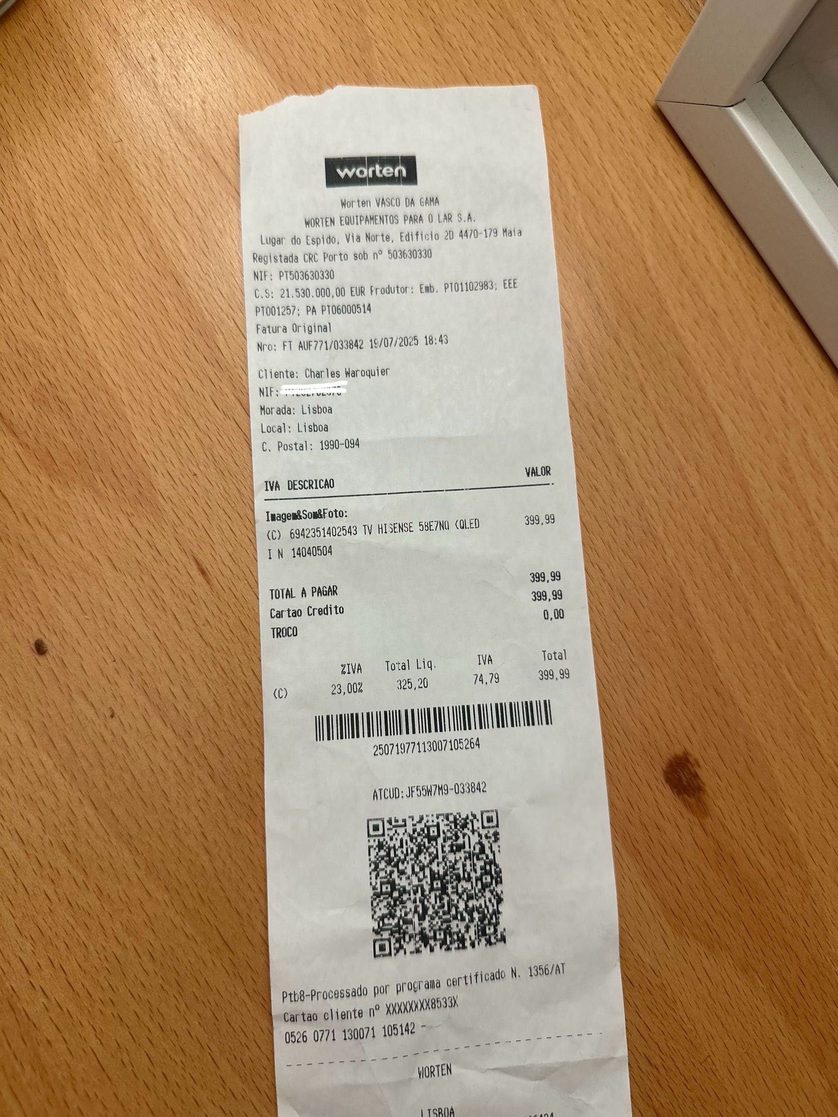 TV HiSense QLED 58