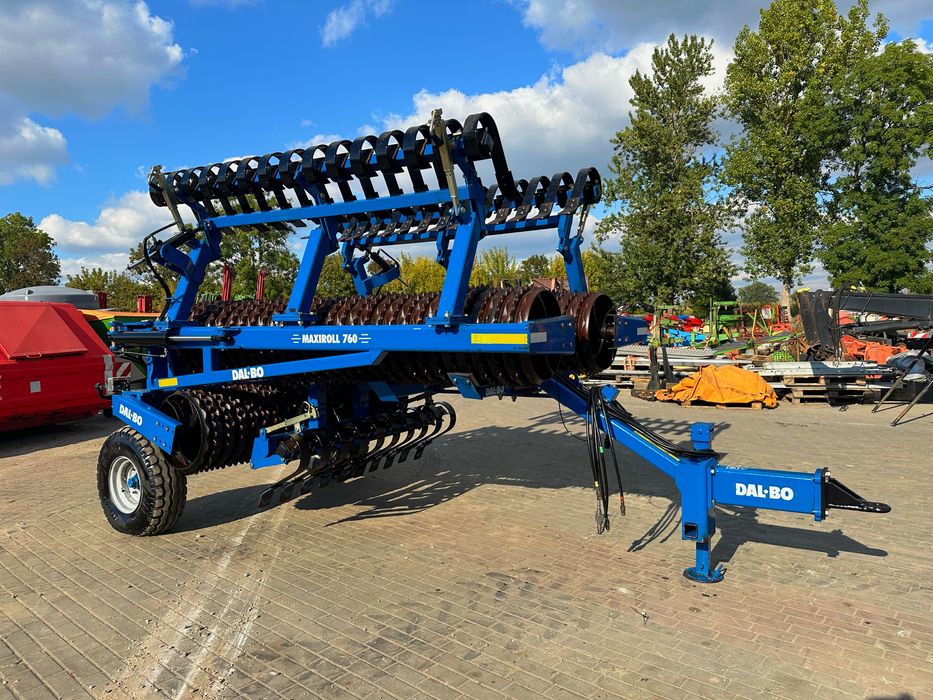 Wały posiewne Dalbo 7.6m hydraulicznie rozkładane włóka