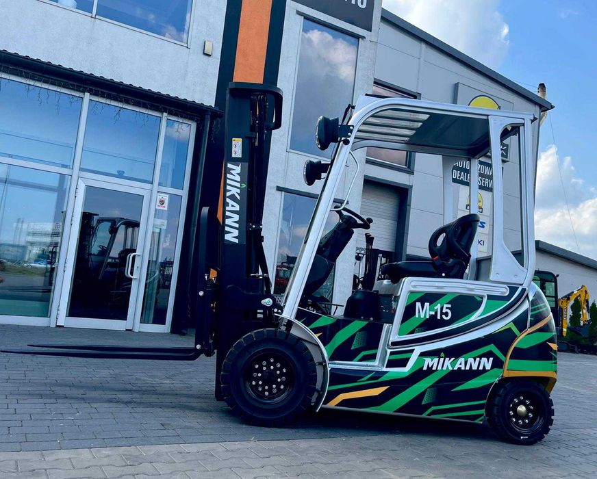 Wózek Widłowy Elektryczny 1,5T MIKANN, Maszt 4.5m,Triplex, Japan Trak