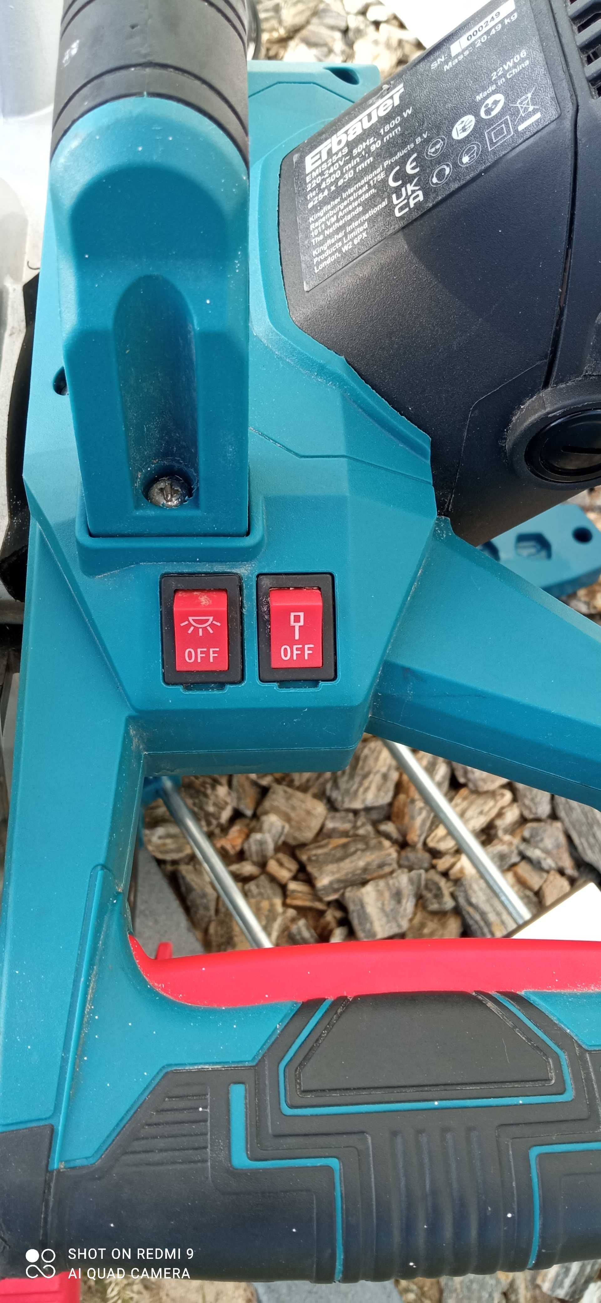 Ukośnice ERBAUER z posuwem 254mm 1800W