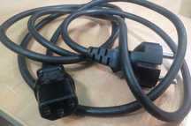 Kabel przewód zasilający do komputera monitora 3-PIN, zestaw 2 szt.