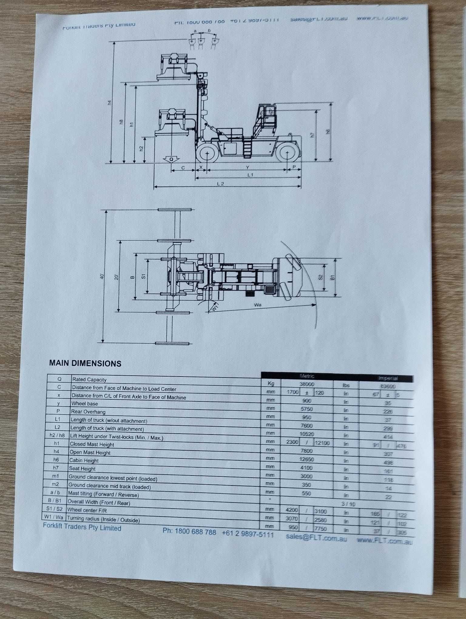 Погрузчик контейнеров Fantuzzi FDC 450G4