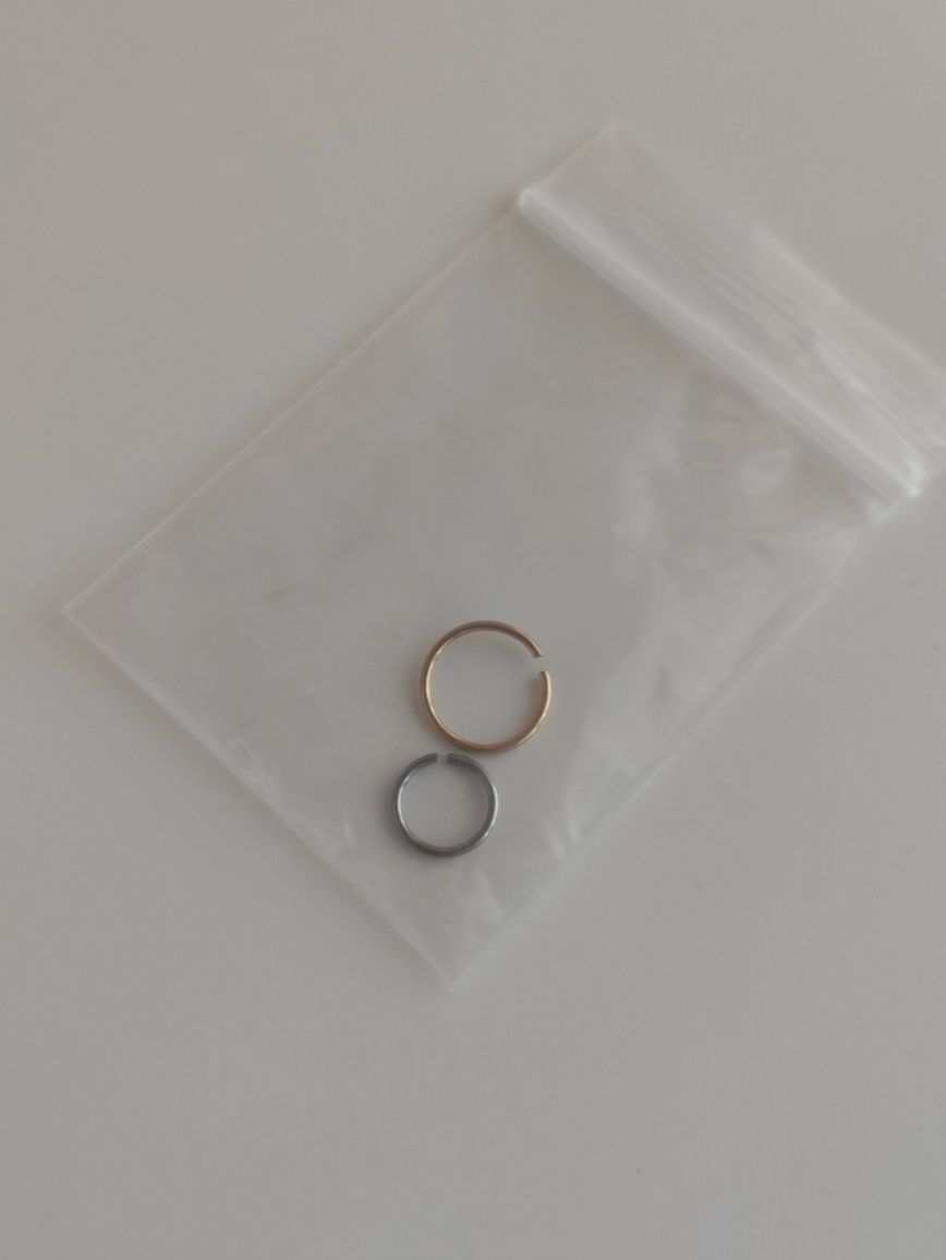 Zestaw złoty i srebrny earcuffs kolczyki nausznice 0,8mm
