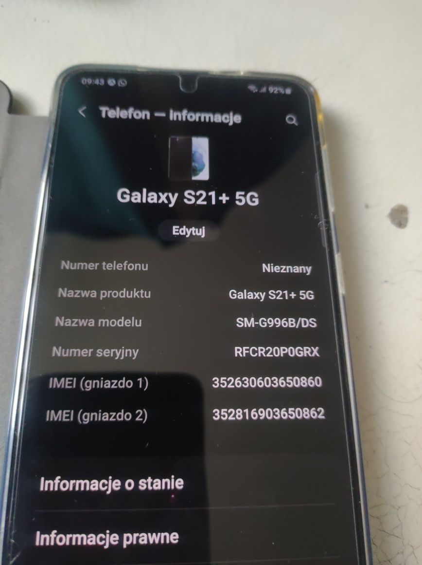 SAMSUNG S21 PLUS bez simlocka