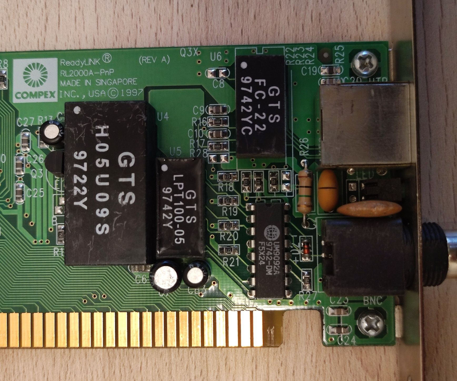 Compex ReadyLINK RL2000-PnP 10Mbps ISA RJ-45 NE2000 karta sieciowa