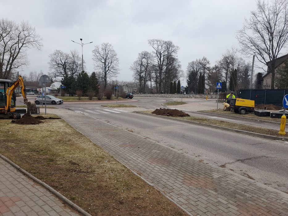 Usługi koparka roboty ziemne piasek żwir kamien