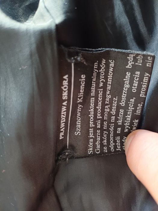 Płaszczyk damski skórzany