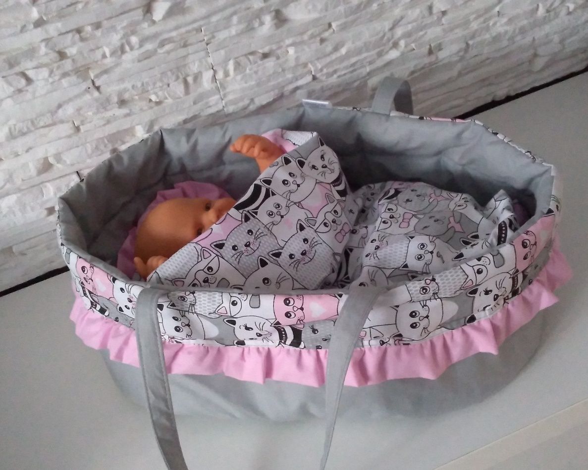 Nosidełko i pościel dla lalki baby born Annabelle lalka Hiszpańska