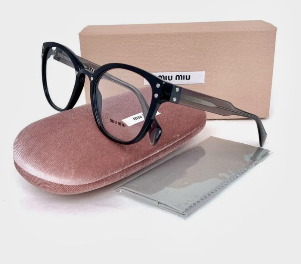 Nowe okulary MIU MIU Frames Black Acetate Women