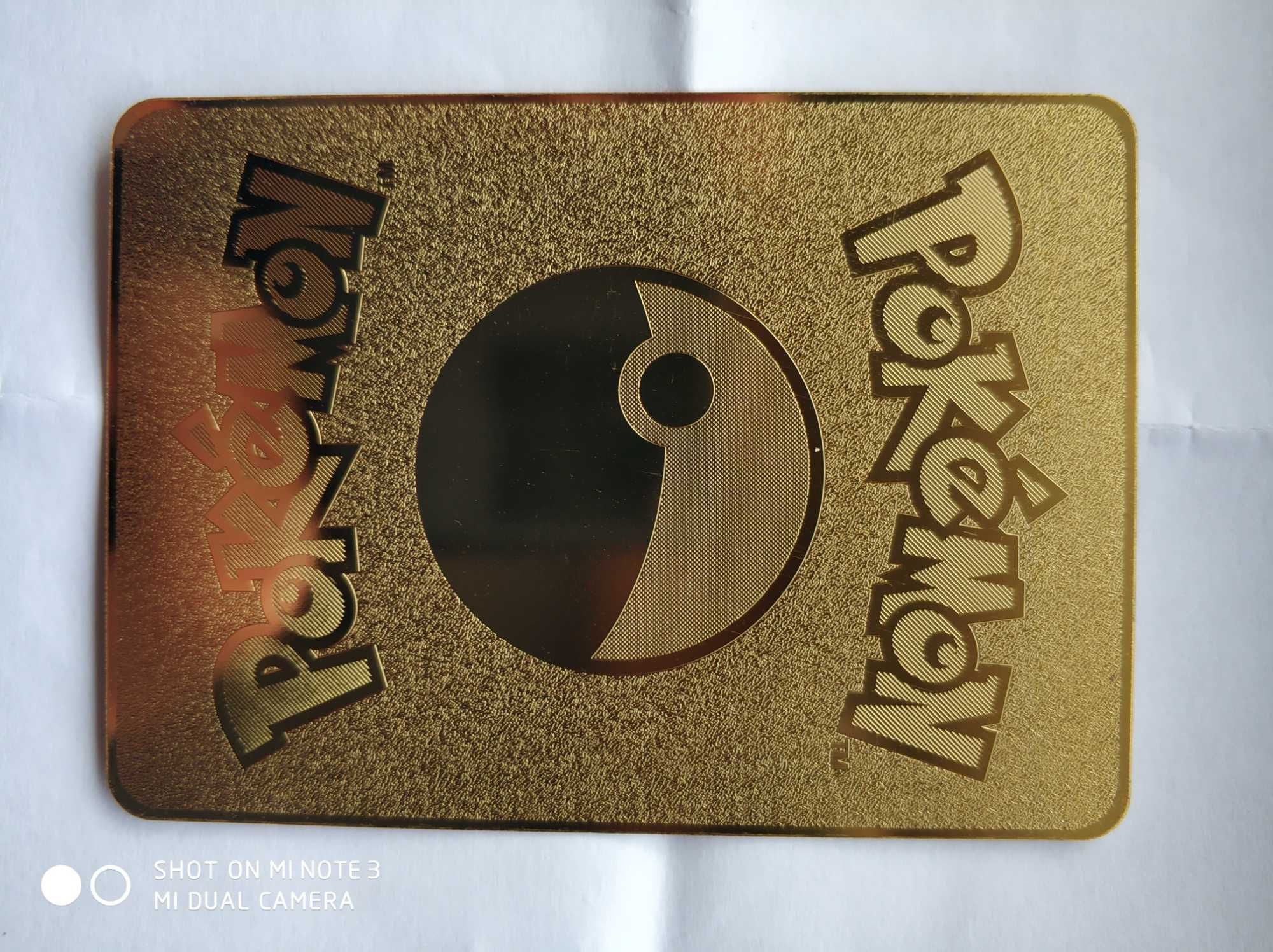 carta dourada Pokémon metal esp.(fan art*)