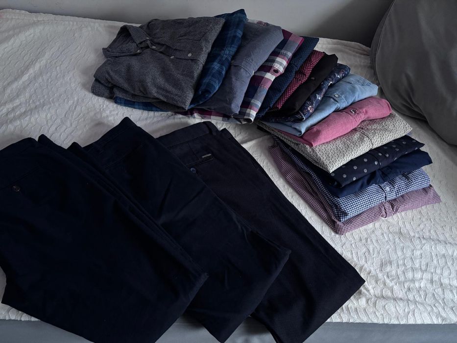 Koszule meskie dlugi rekaw i spodnie