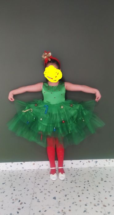 Костюм новорічної ялинки на 5-6 років