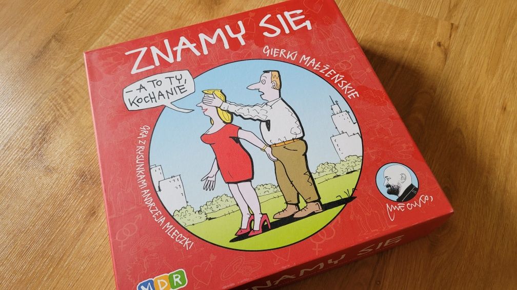 Gra planszowa Gierki małżeńskiej ZNAMY SIĘ Mleczko