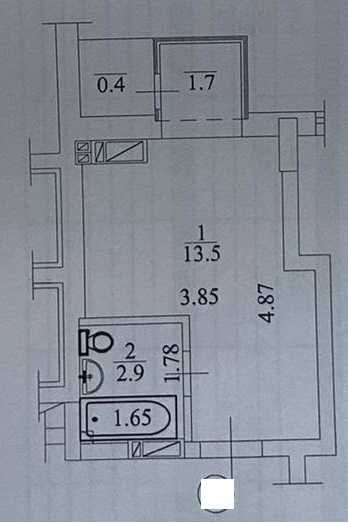 Продаж квартири-студії в ЖК Гранд Бурже Буча