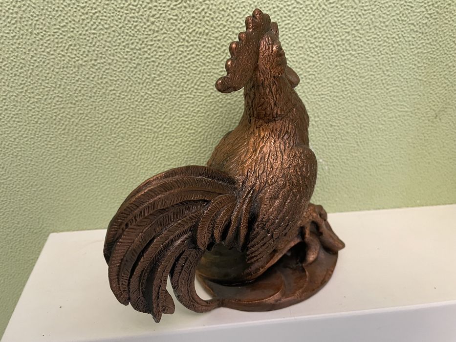 Бронзовая статуэтка «Кукарекающий петух»