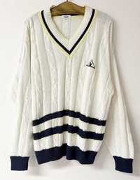Sweter męski biały miękki marki Alba moda  Rozmiar 54