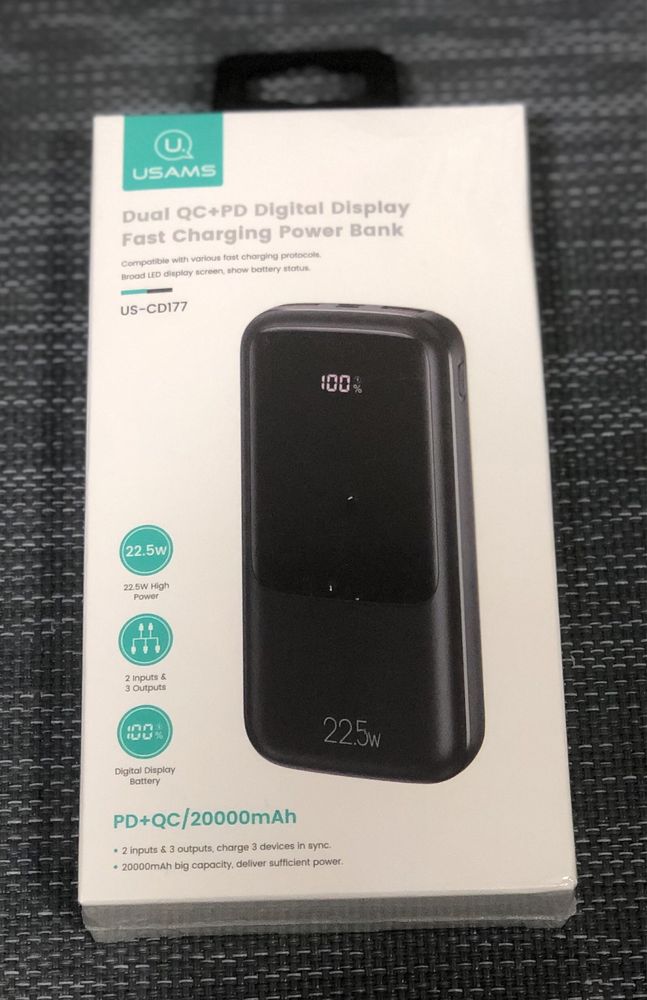 Powerbank 20000mah usams us-cd177