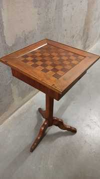 Stolik szachowy drewniany