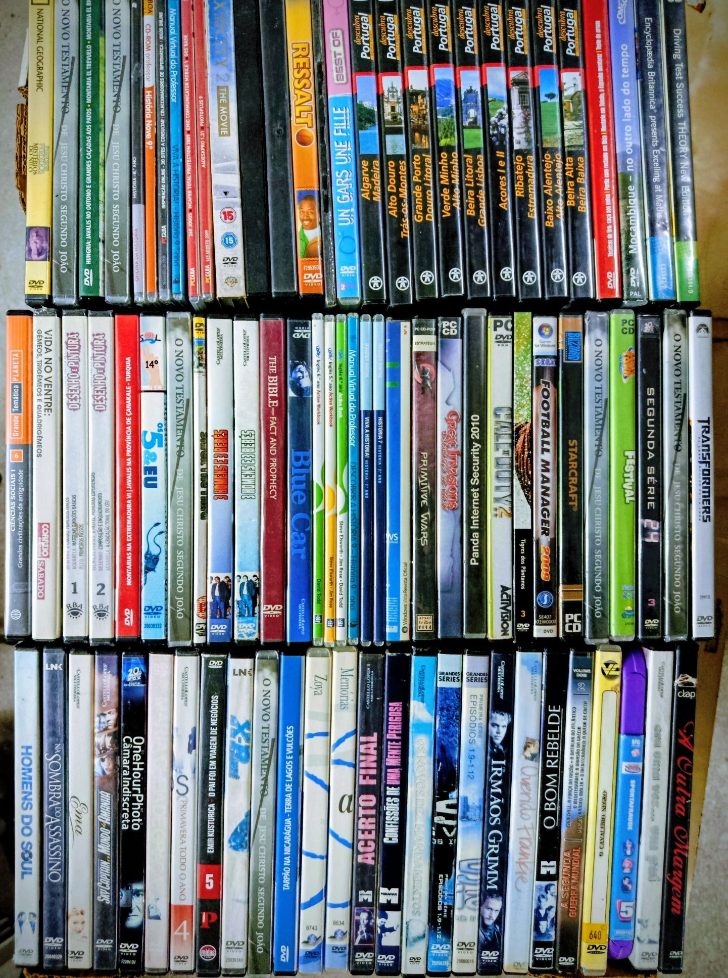 Lote de ouro de Centenas de DVD's