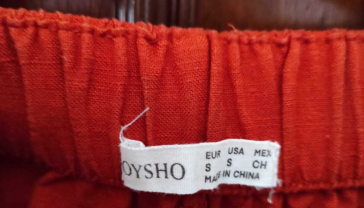 Lniane, zwiewne spodnie z Oysho
