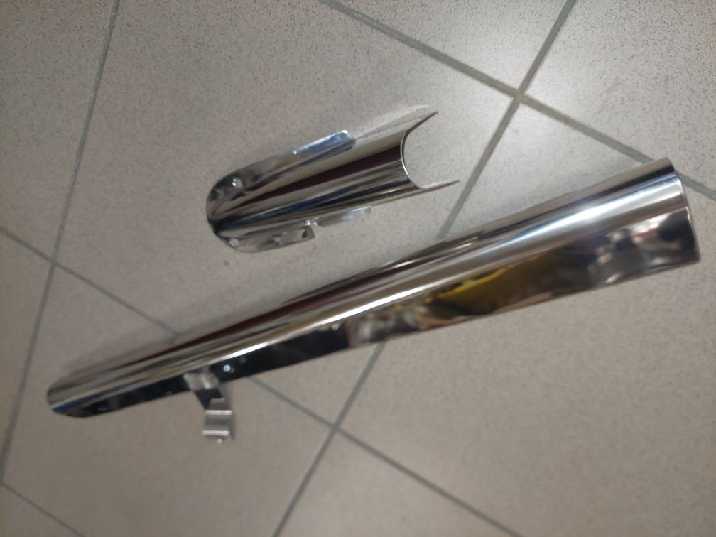 Oslony łańcucha inox kpl wsk 125 jak chrom