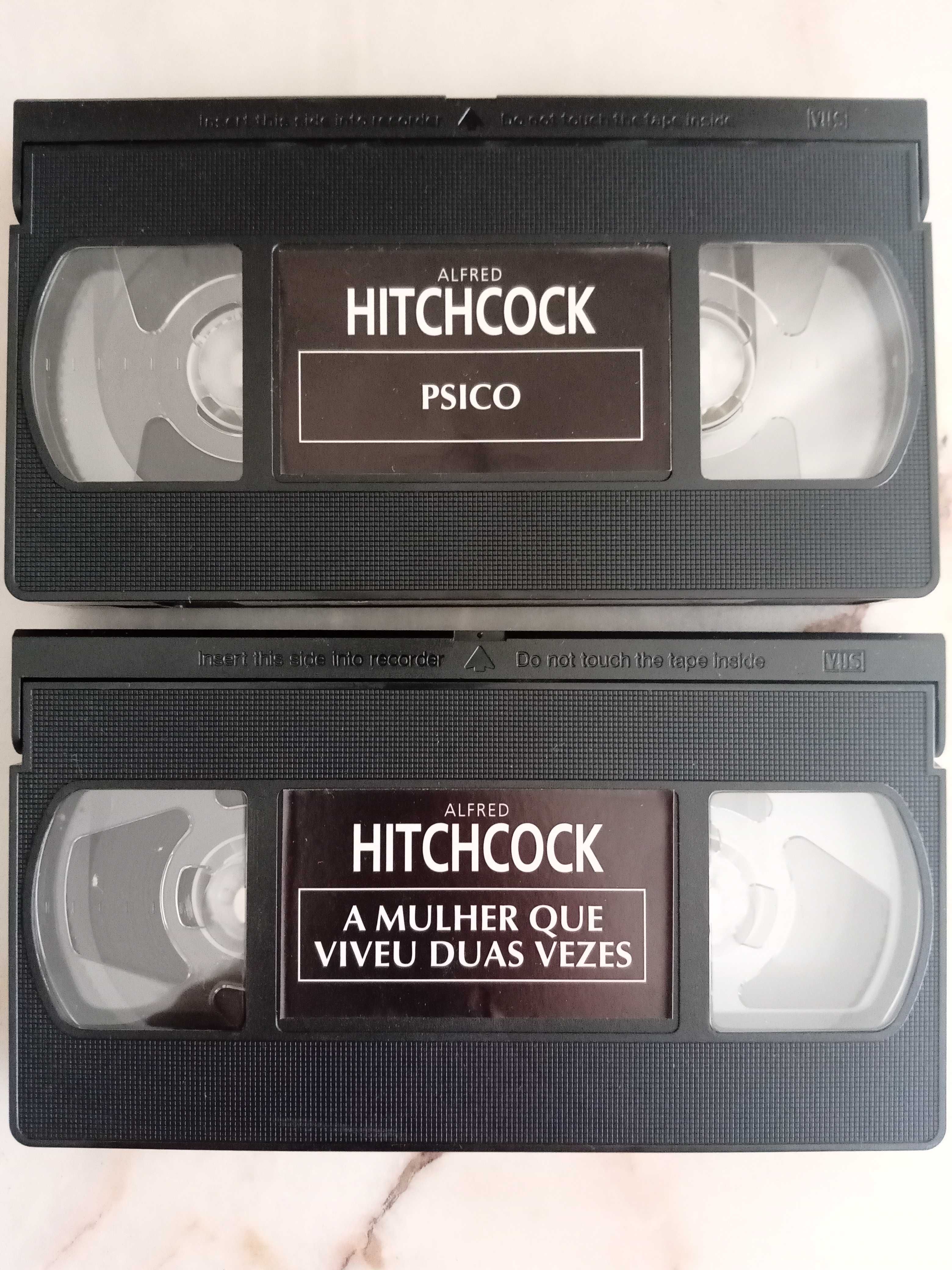 Filmes VHS Hitchcock Psicho + Vertigo (A mulher que viveu duas vezes)