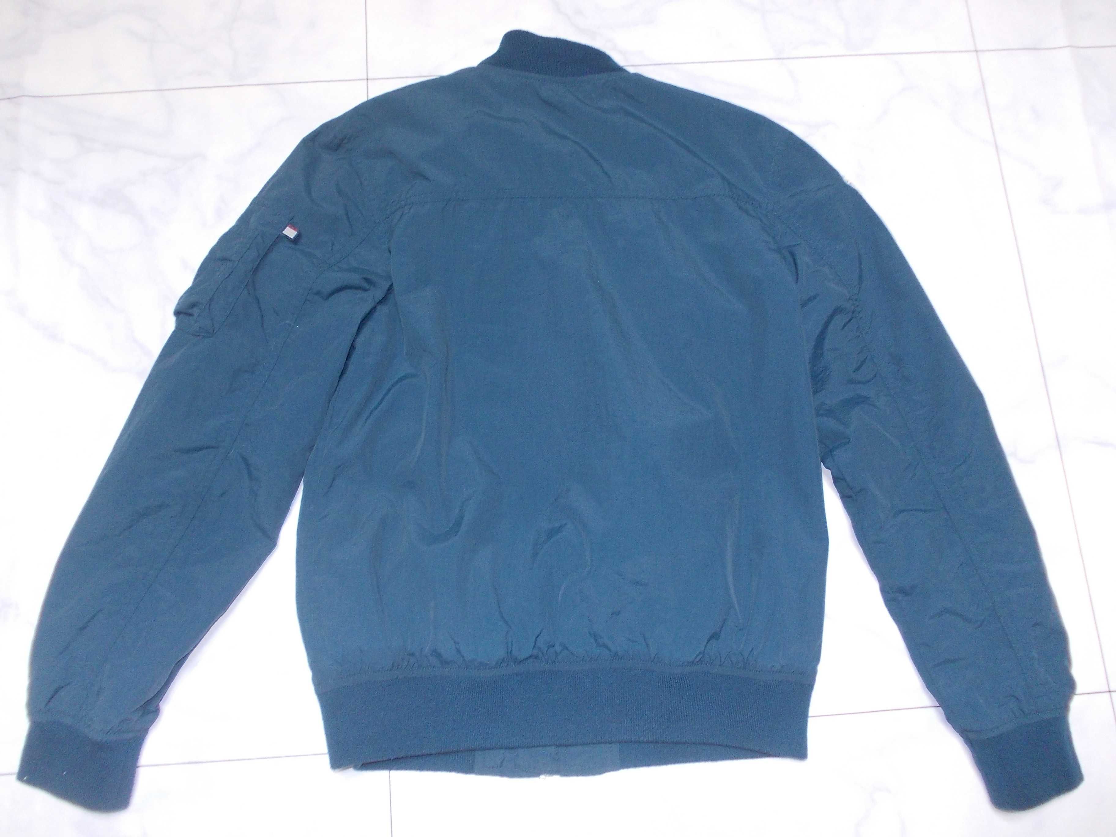 Куртка бомбер MA-1 подростковая от H&M, 44-46, бирюзовая