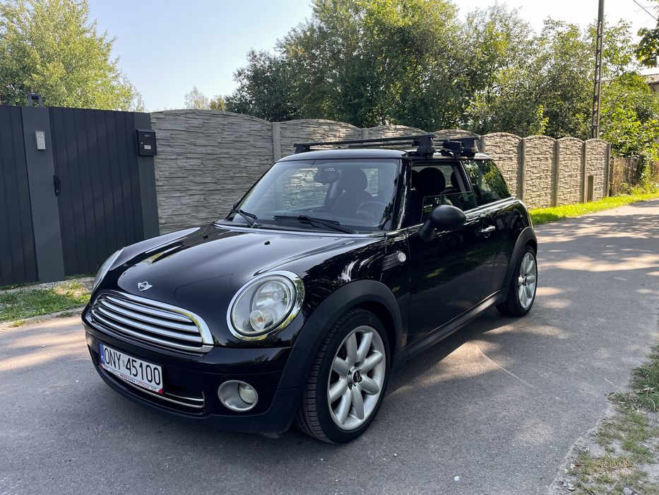 Mini One 1.4 - czarny, alufelgi, bagażnik thule, Cooper