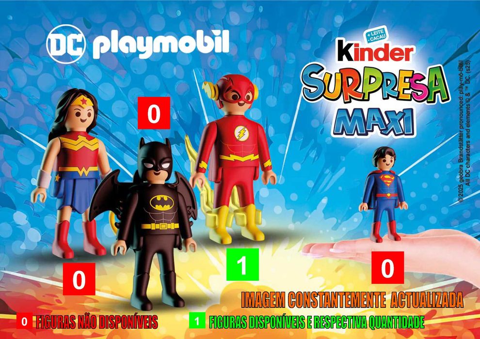 Kinder ovo Playmobil DC e Maxi DC