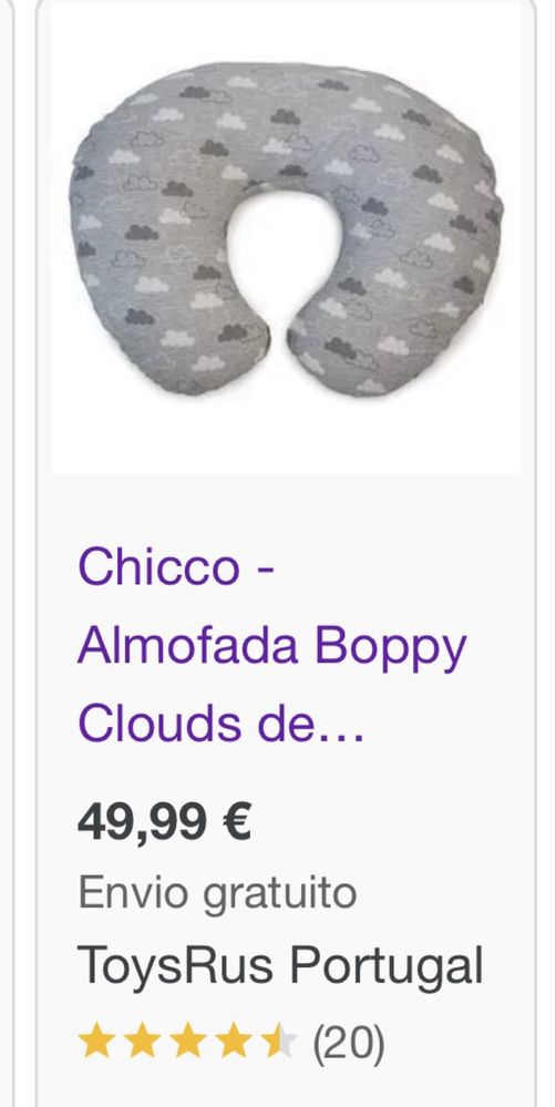 Almofada amamentação Chicco