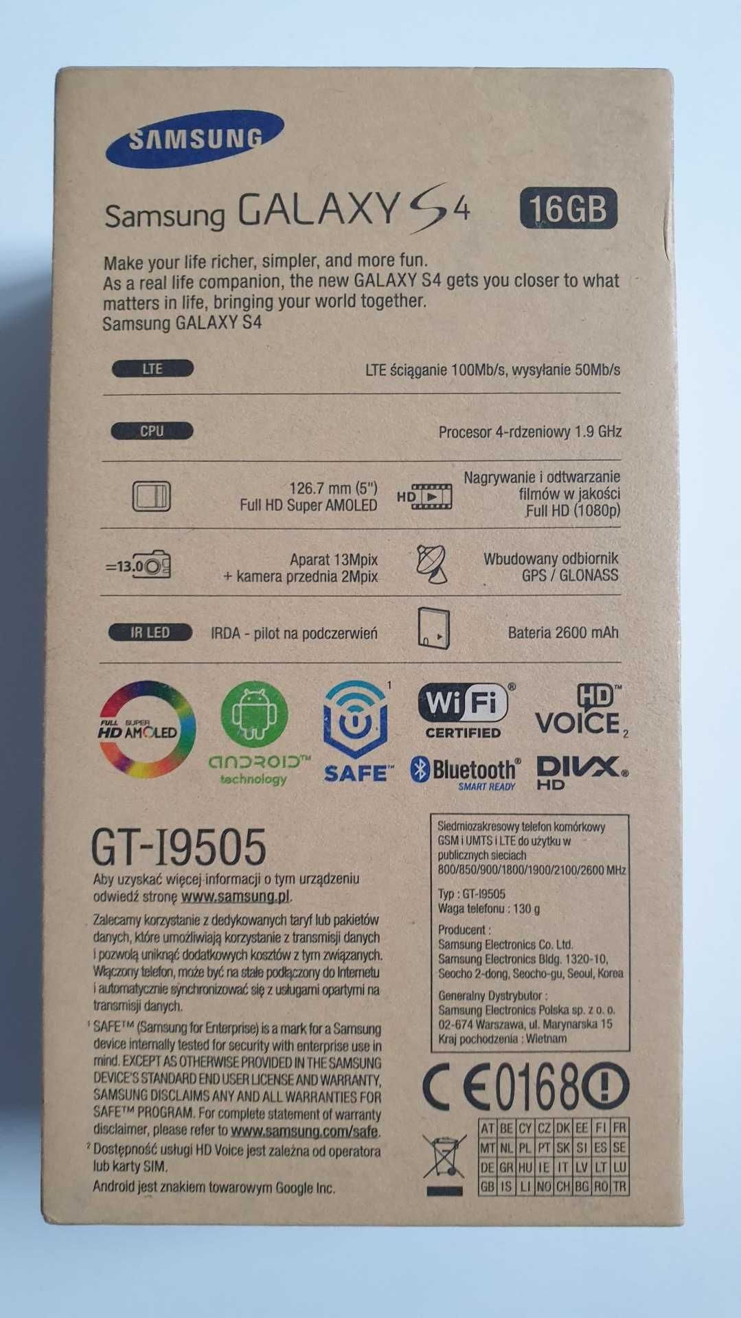 SAMSUNG Galaxy S4 i9505 LTE 16GB ładny MEGA ZESTAW dużo dodatków !!!