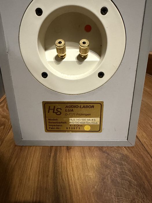 Kolumny stereo: HLS Audio Labor Lua / Bass-Reflex