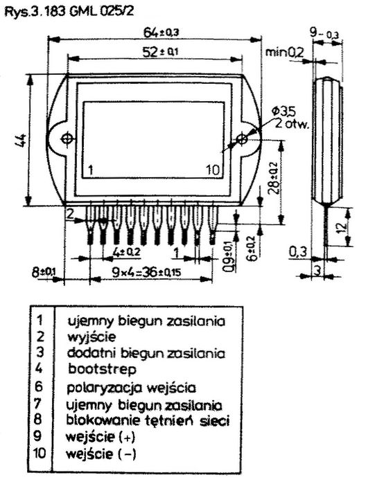 Wzmacniacz hybrydowy mocy 25 W, GML-025/2 UNITRA TELPOD RETRO