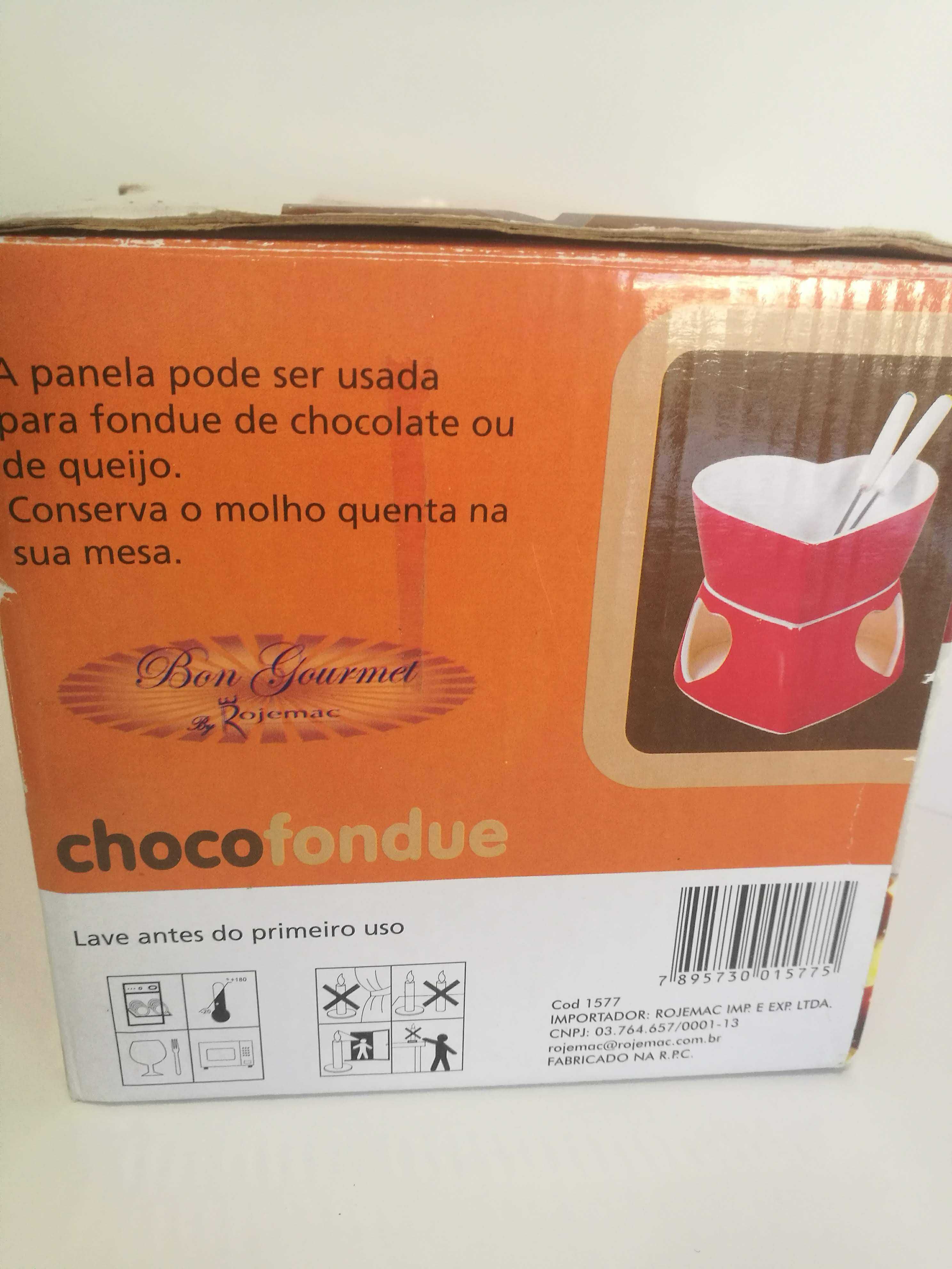 Fondue Set Chocolate Chocofondue Coraçao