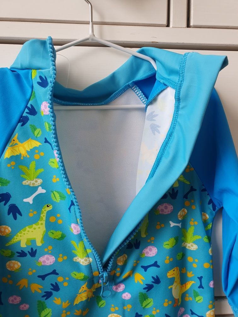 Nowy strój kąpielowy baby boys sunsuit UPF 50+ dinozaur