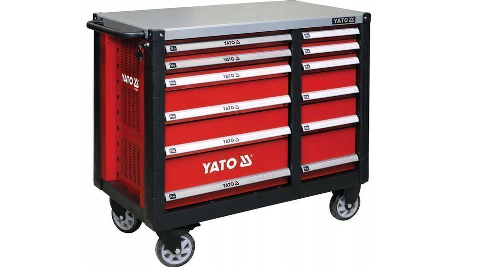 PROFESJONALNA i MOCNA Szafka serwisowa 12 szuflad Yato Wózek NOWA