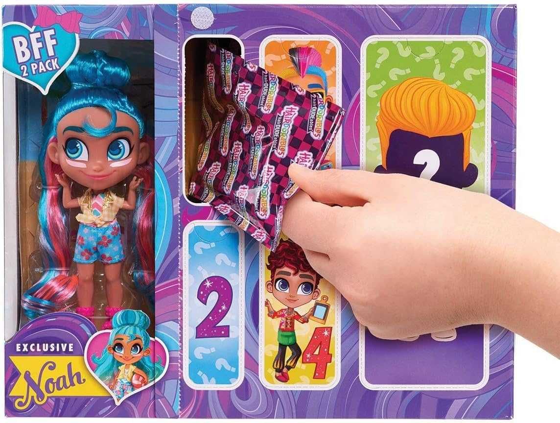 Набір із 2 ляльок BFF Hairdorables DUDEables дівчинка та хлопчик