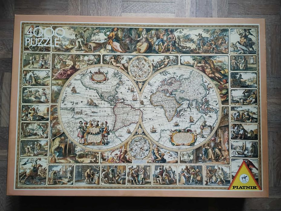 Puzzle firmy Piatnik - Antyczna mapa świata