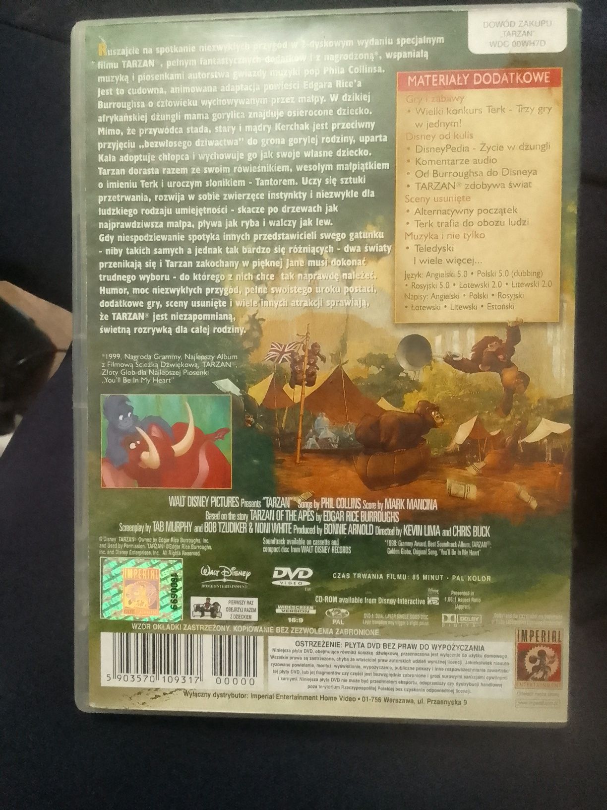 Tarzan bajka dvd 2 dyskowe wydanie