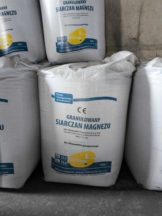 Siarczan Magnezu granulowany 21Mg 36S 500kg